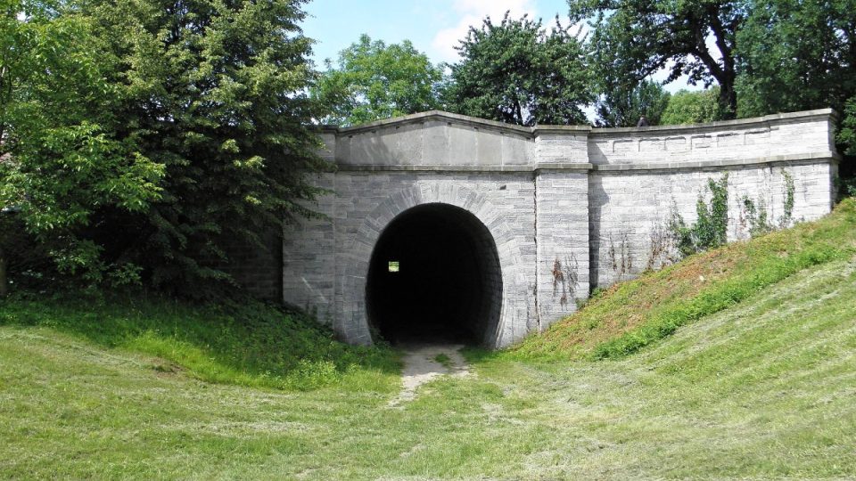 Východní portál tunelu