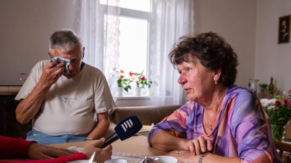 Tklivý moment během vzpomínání | foto: Martin Čuřík Tklivý moment během vzpomínání