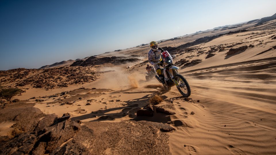 David Pabiška jel na Rally Dakar 2021 v kategorii malle moto