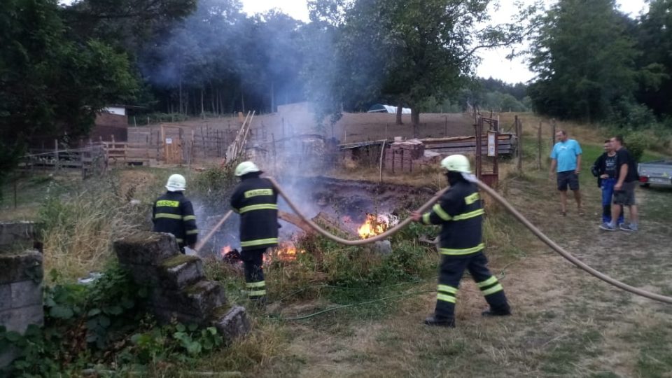 Zásah dobrovolných hasičů z Mukařova na Maloskalsku
