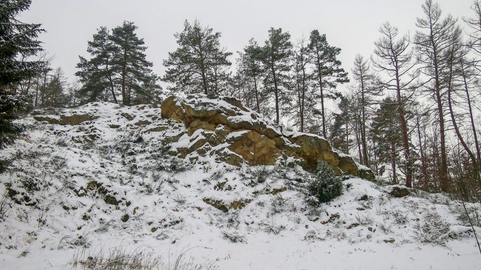 Nejmohutnější skalní výchoz v lokalitě Na skalách