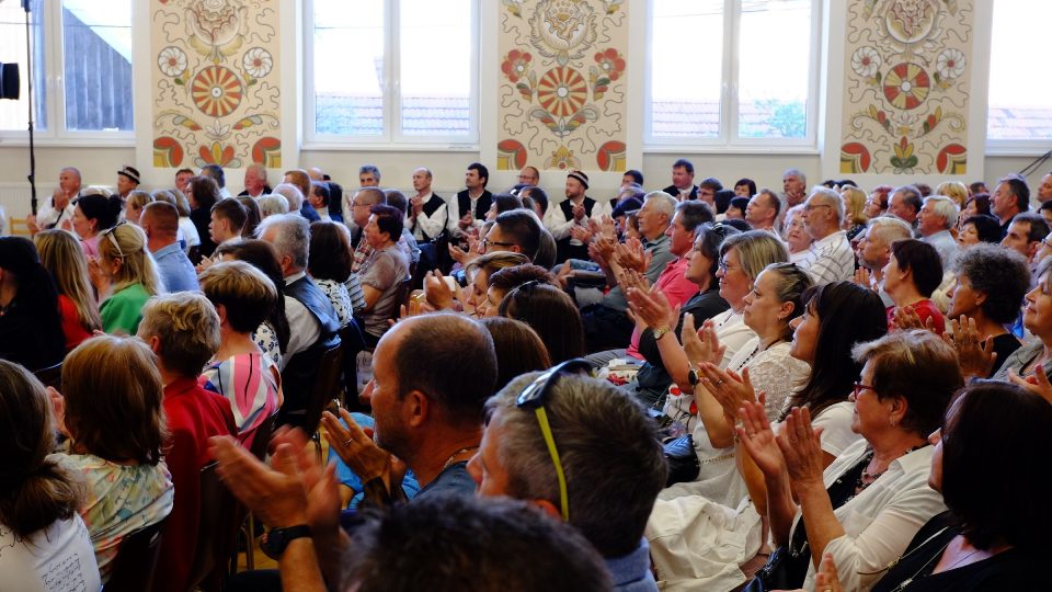 Koncert Brněnského rozhlasového orchestru lidových nástrojů v obci Vrbice na Hanáckém Slovácku