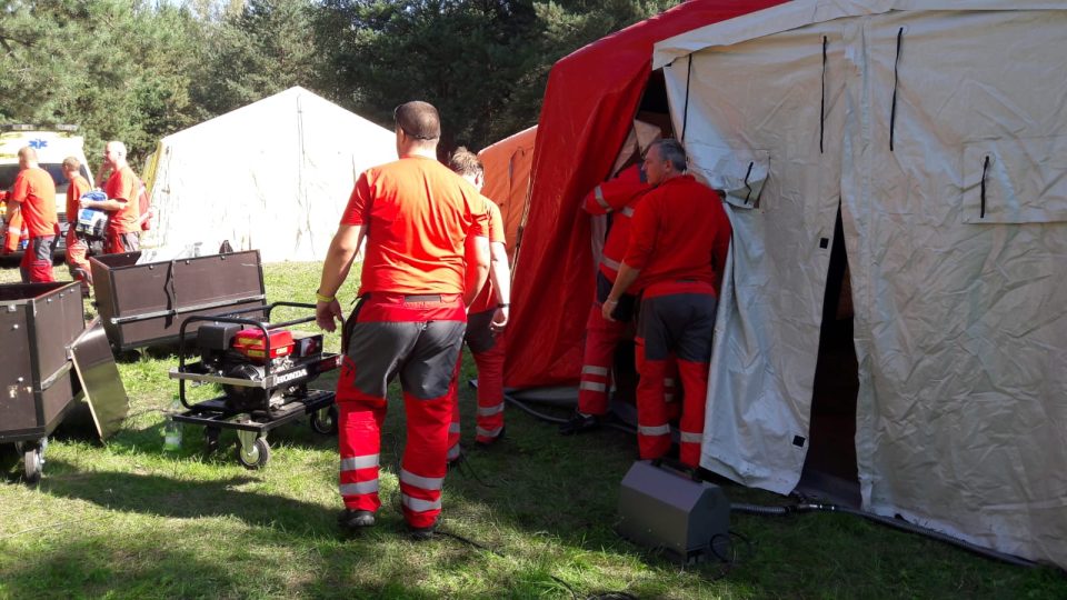 Cvičení záchranářů v bývalém vojenském prostoru Ralsko