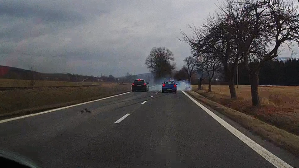 Dopravní nehoda v Horní Řasnici na Frýdlantsku