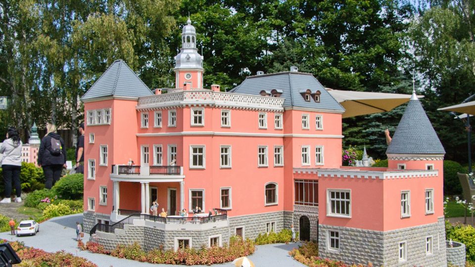 Park miniatur Památek Dolního Slezska v Kowarech v Polsku | foto: Jaroslav Hoření, Český rozhlas Park miniatur Památek Dolního Slezska v Kowarech v Polsku