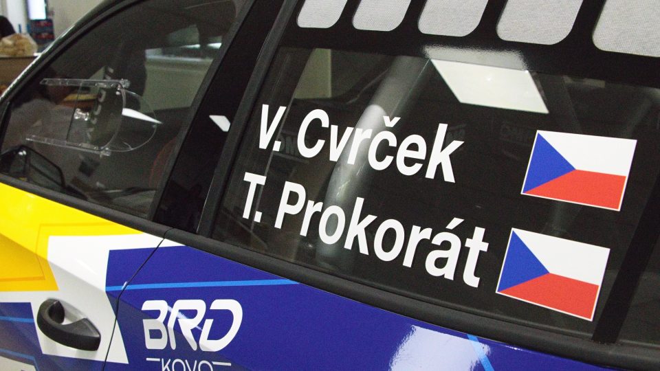 Kontakt Škoda Team - Věroslav Cvrček a Tomáš Proktorát - získal nový závodní vůz, Fabii RS Rally 2