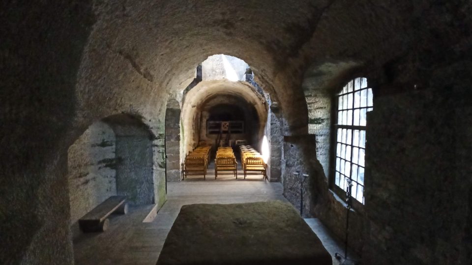 Interiér hradu Sloup