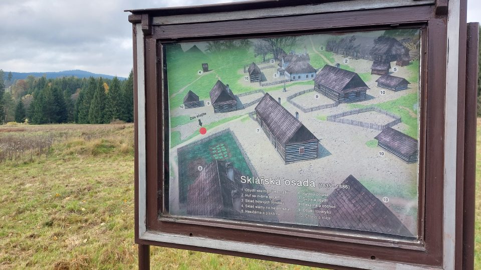 Původní podoba sklářské vesnice | foto: Irena Šarounová, Český rozhlas Původní podoba sklářské vesnice