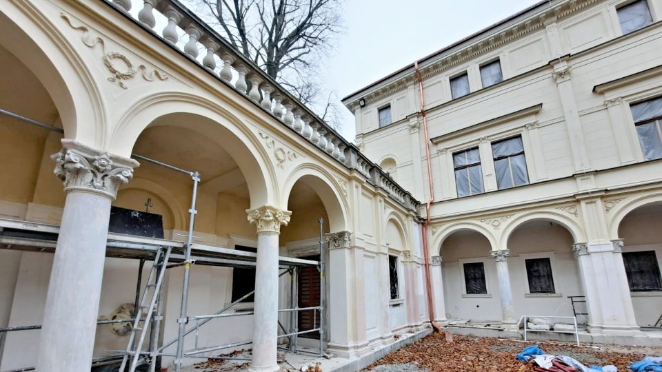 V Liberci pokračuje rekonstrukce historického Liebiegova paláce. Bude tam komunitní centrum