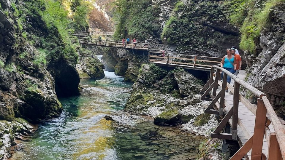 Cestování po Slovinsku - Divoká soutěska Vintgar v Triglavském národním parku