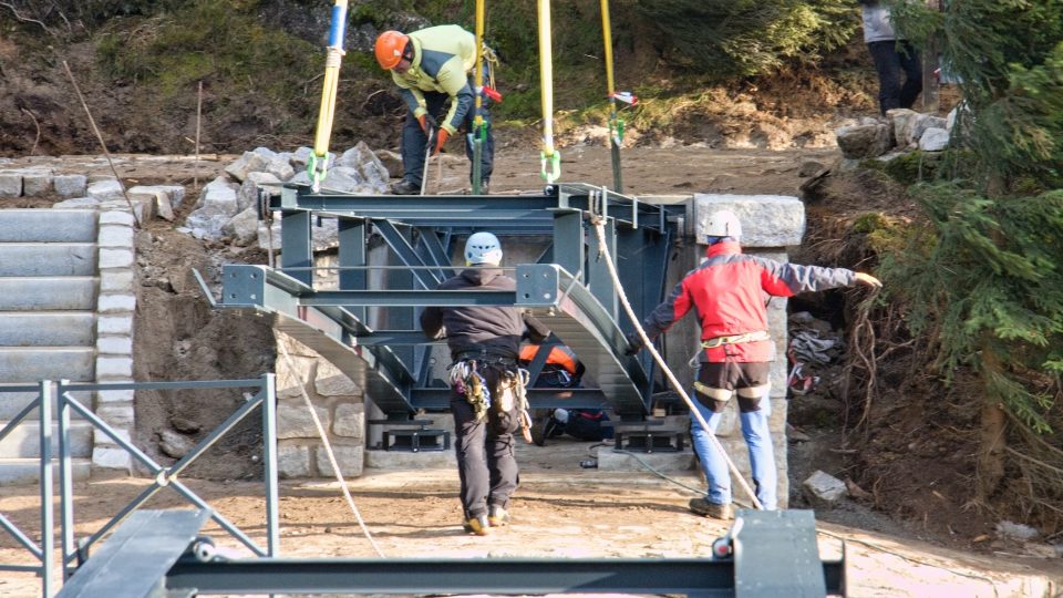 Opravy mostu na česko-polské hranici na Jizerce - 16. listopadu 2021