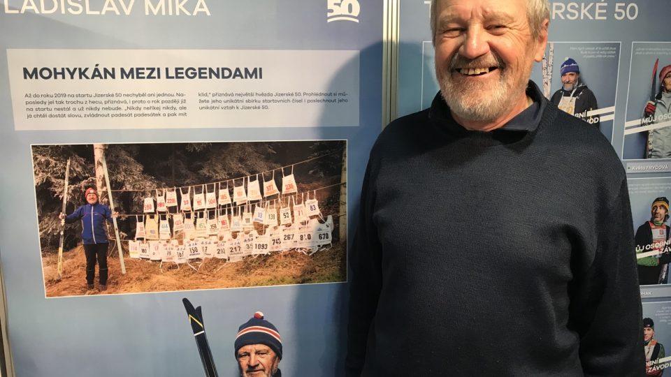 Expozice k legendám a legenda osobně, pan Ladislav Míka