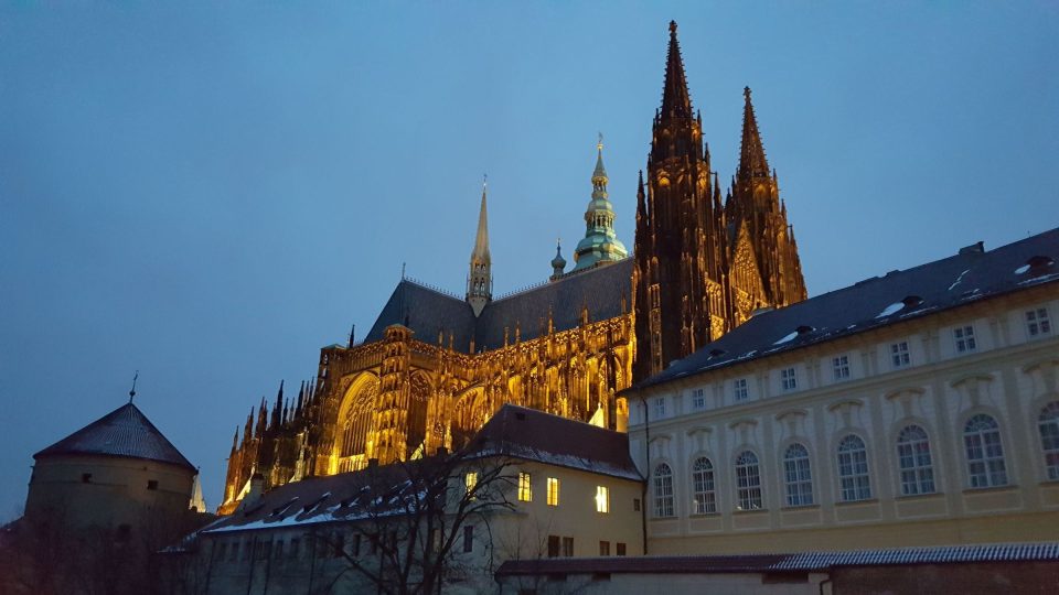 Katedrála svatého Víta, Václava a Vojtěcha na Pražském hradě | foto: Jolana Nováková, Český rozhlas Katedrála svatého Víta, Václava a Vojtěcha na Pražském hradě