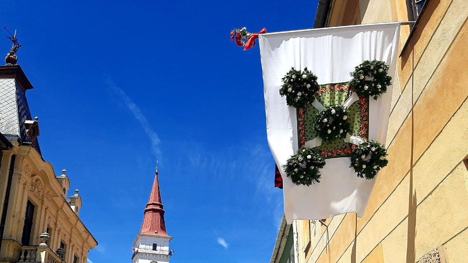 Prapor Barchanu na jemnické radnici