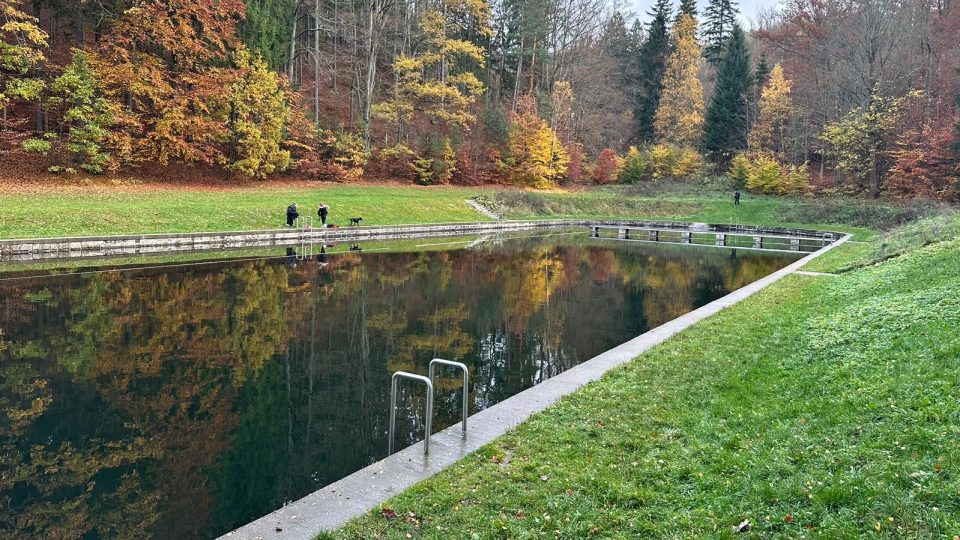 Lesní koupaliště v Liberci před rekonstrukcí