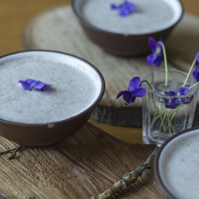 Fialkovo-mandlový pudink | foto: Jan Vávra,  Český rozhlas