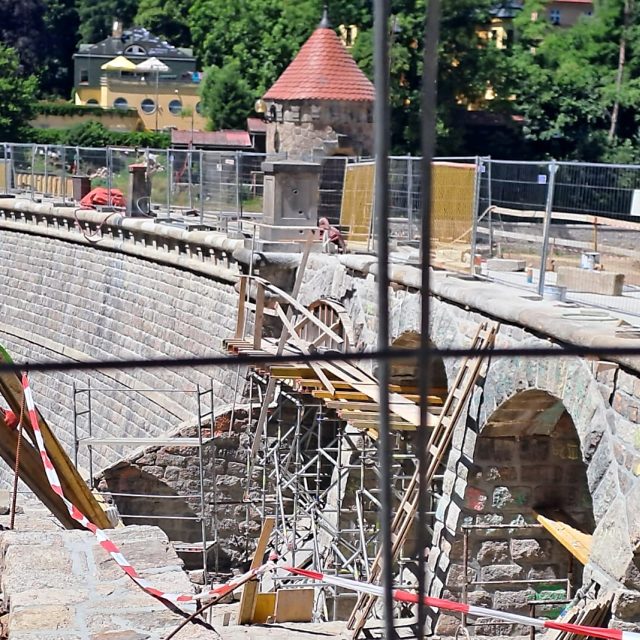 Rekonstrukce přehrady Harcov v Liberci - červenec 2025 | foto: Jana Švecová,  Český rozhlas