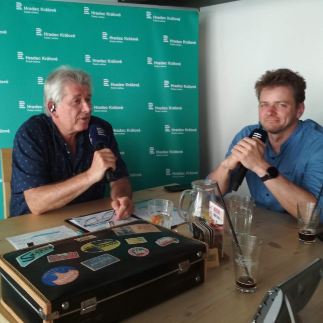 Ondřej Doule hostem pořadu Na cestách s Petrem Voldánem | foto: Tomáš Dražek,  Český rozhlas