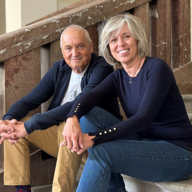 Alena Zárybnická a David Vávra natáčí Zálety | foto: Zdeněk Novák,  Český rozhlas