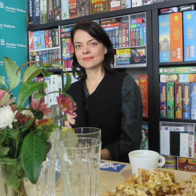 Jana Stryková hostem Lady Klokočníkové v rozhlasové kavárně | foto: Milan Baják,  Český rozhlas