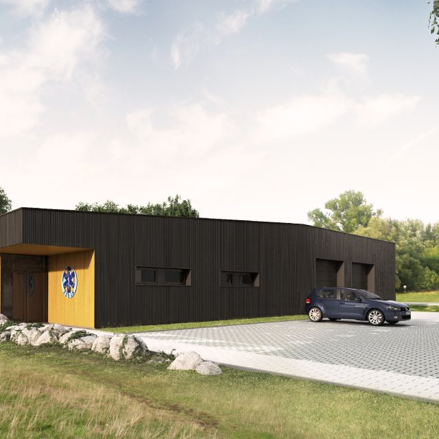Záchranáři budou mít novou výjezdovou základnu v Hrádku nad Nisou - vizualizace | foto: Liberecký kraj