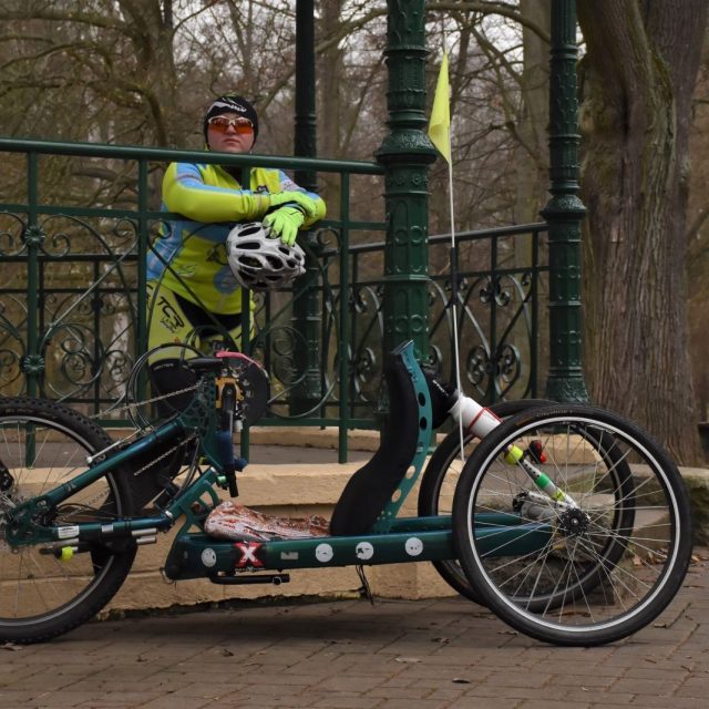 Cyklistka Petra Hurtová z České Lípy | foto: Štěpán Tóth