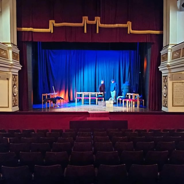 Městské divadlo Turnov těsně před zahájením festivalu Žlutomodrý kocour | foto: Jaroslav Hoření,  Český rozhlas