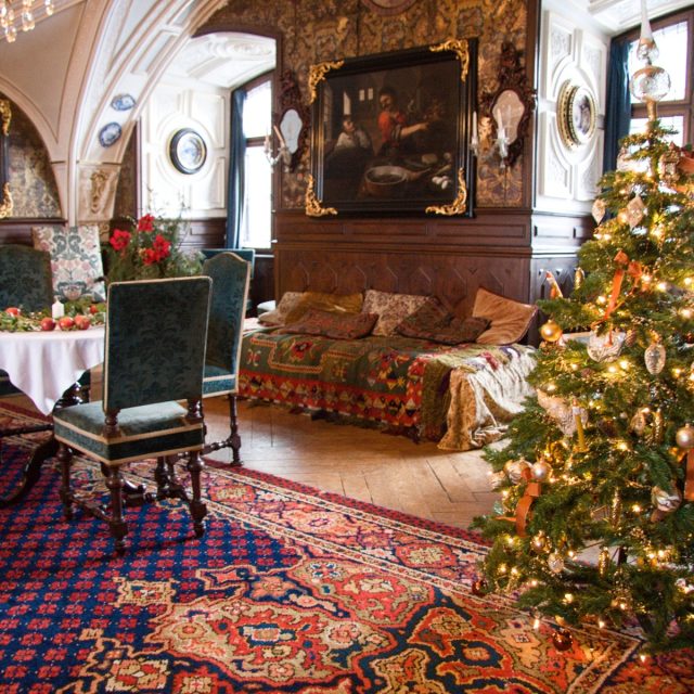 Vánočně vyzdobený interiér hradu a zámku ve Frýdlantu | foto: Jaroslav Hoření,  Český rozhlas