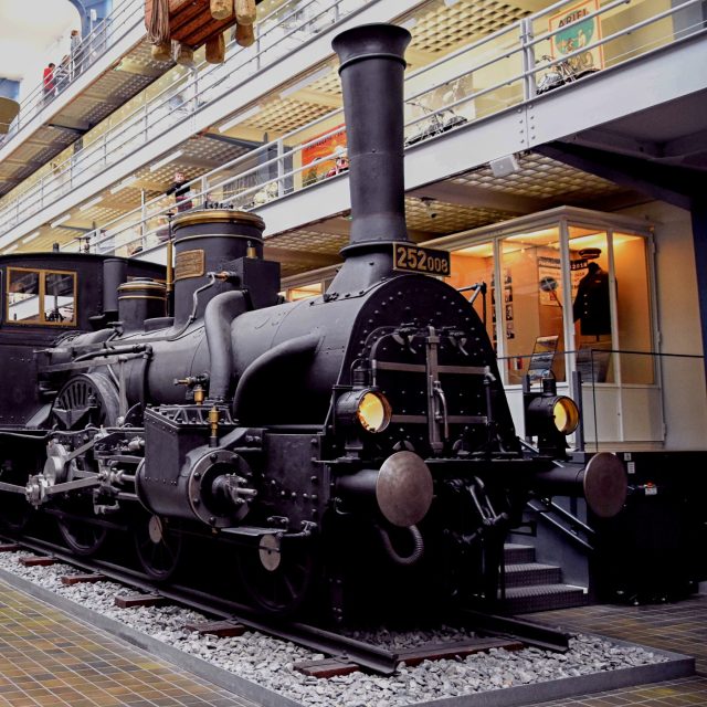 Parní lokomotiva v Technickém muzeu v Praze | foto: Janis Mahbouli