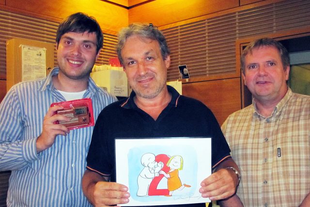 Archivní snímek z roku 2011. Zleva: Jiří Kokmotos,  Jaromír Ostrý,  Pavel Kudrna | foto: Elena Horálková