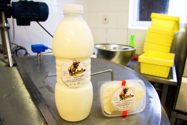 K čerstvému mléku od farmáře je nutné chovat se šetrněji než k mléku trvanlivému. Všechny potřebné údaje o době udržitelnosti najdeme na etiketě | foto: Jaroslav Hoření,  Český rozhlas