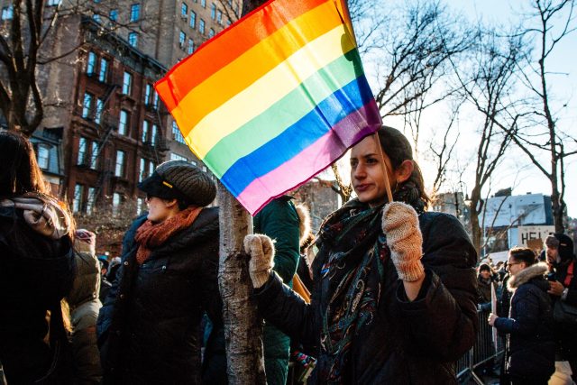 Trnem v oku byla Prostredníkova deklarovaná podpora LGBT komunitě a jeho vystoupení na bratislavském Duhovém pochodu | foto:  CC BY-SA 2.0,   mathiaswasik