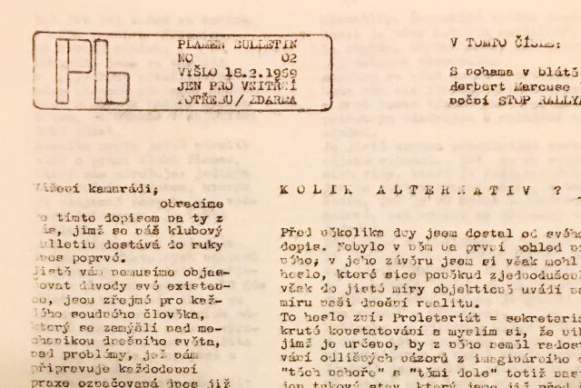 Plamen bulletin s datem vydání 18. 2. 1969 | foto: Josef Kopecký,  Český rozhlas