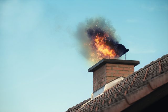 Požár komína | foto: Shutterstock