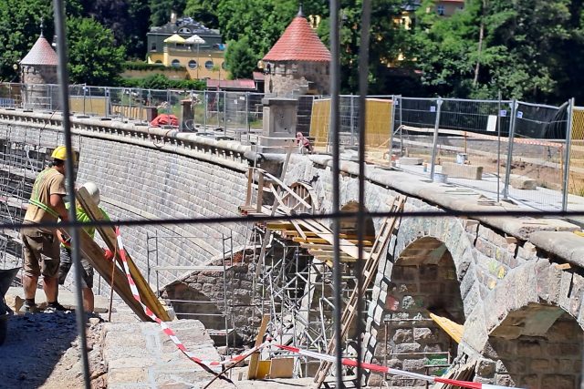 Rekonstrukce přehrady Harcov v Liberci - červenec 2025 | foto: Jana Švecová,  Český rozhlas