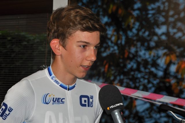 Třináctiletý Kryštof Bažant je mistrem ČR v cyklokrosu a nově i mistrem Evropy v horských kolech | foto: Jaroslav Hoffmann