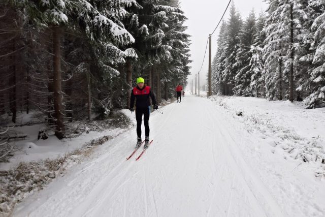 První lyžaři už vyjeli na Jizerskou magistrálu | foto: Šárka Škapiková,  Český rozhlas