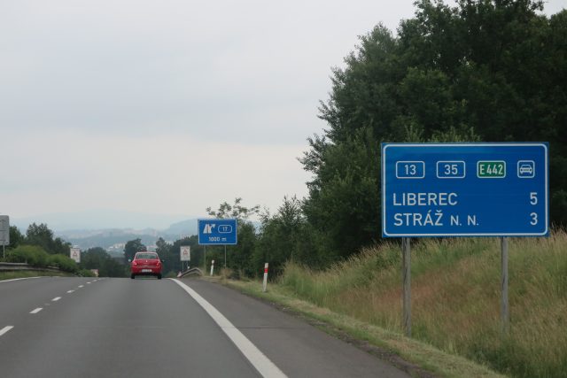 Silnice I/35 mezi Chrastavou a Libercem | foto: Jaroslava Mannová