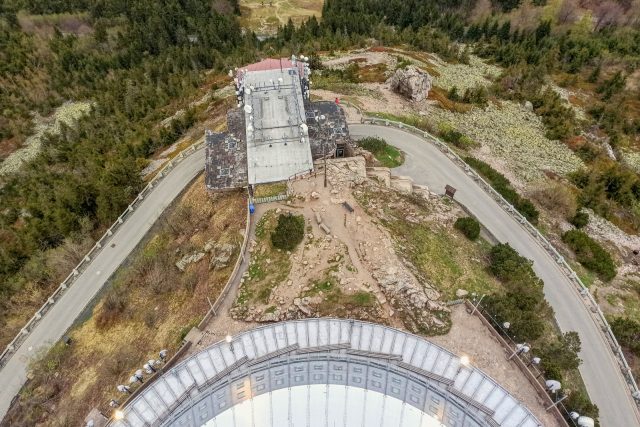 Pohled z vysílače Ještěd | foto: Jaroslav Hoření,  Český rozhlas