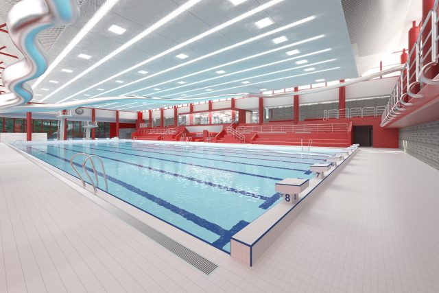Snímek z vizualizace nové podoby libereckého městského bazénu | foto: Statutární město Liberec