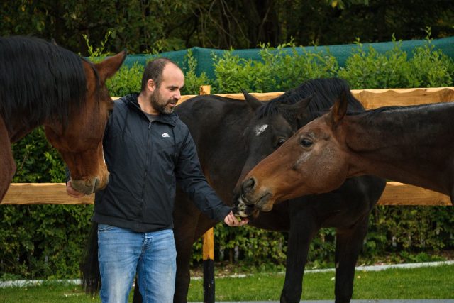 Jakub Ševčík se svými koňmi,  kteří pomáhají lidem i s psychickými poruchami | foto: Jaroslav Hoření,  Český rozhlas