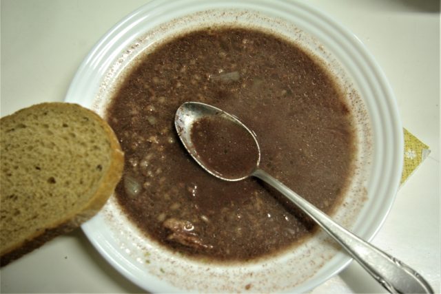 Černá zabíjačková polévka | foto: Vladislava Wildová,  Český rozhlas